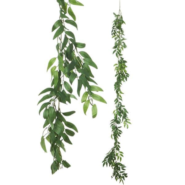 Decostar™ Artificial Weeping Willow Garland 72″ – Green | Rental