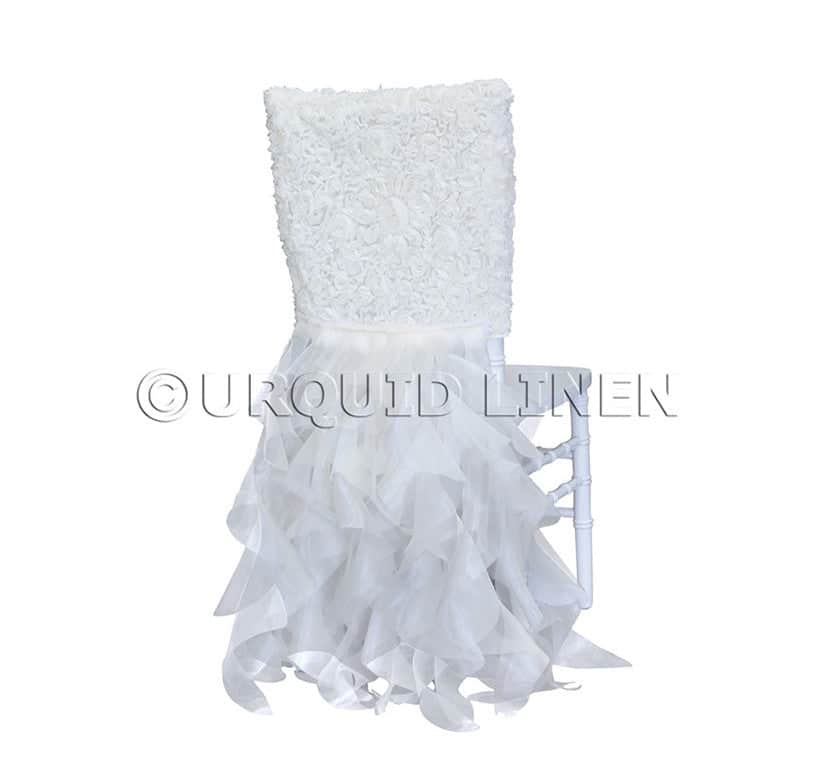 Lace Chair Back Tutu – Ivory | Rental