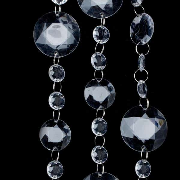 Decostar™ Acrylic Round Garland, Small and Large Beads | Rental