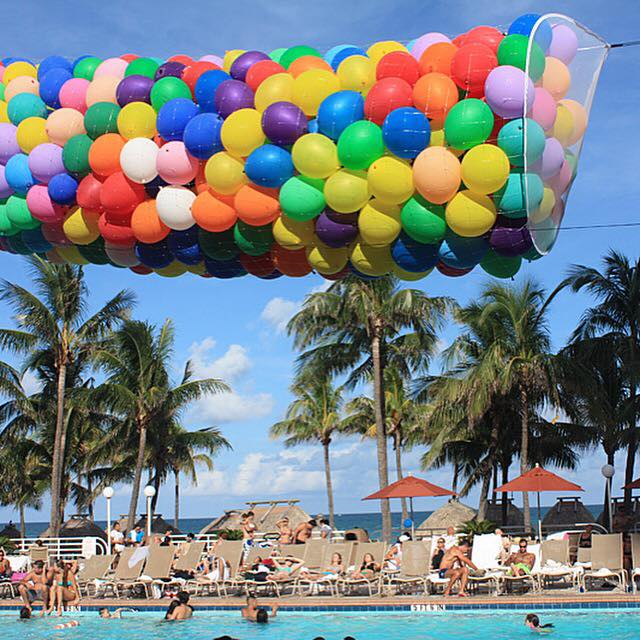 100 Ceiling Balloons (Select Your Colors) | Purchase | Rental