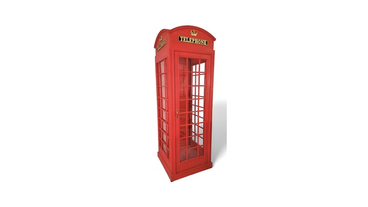 Large Red British Telephone Booth Prop | Rental