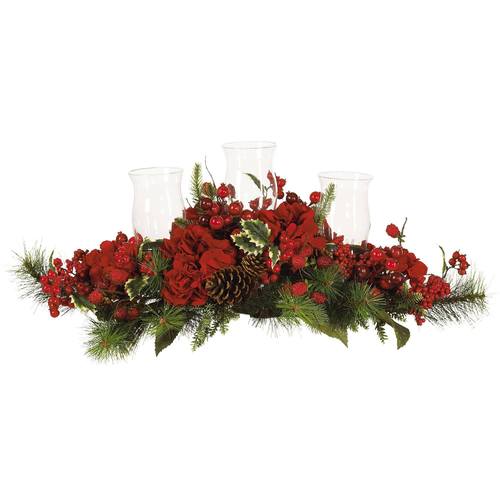 Hydrangea Holiday Candelabrum | Rental