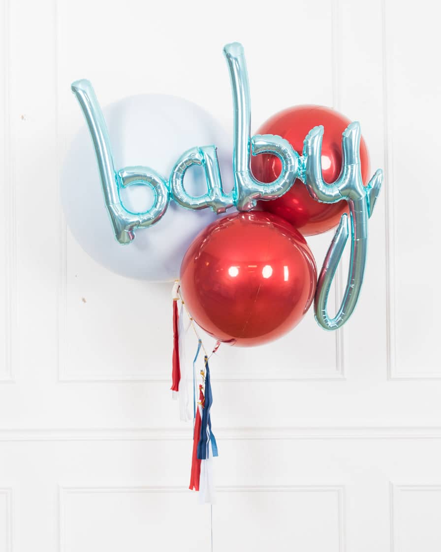 Baseball – Giant BABY Bouquet with Half-Tassel | Rental