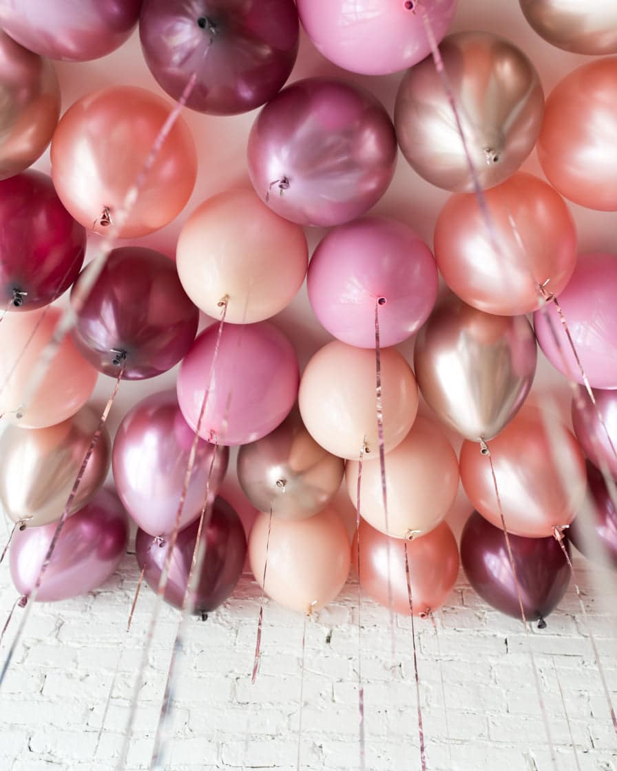 Berry Blush – 11in Ceiling Balloons – set of 25 | Rental
