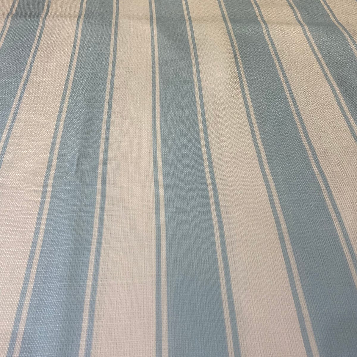 Cabana Stripe (Slub Print) Wholesale Fabric in Lt Blue / White | Rental Cabana Stripe (Slub Print) Wholesale Fabric in Lt Blue / White | Rental
