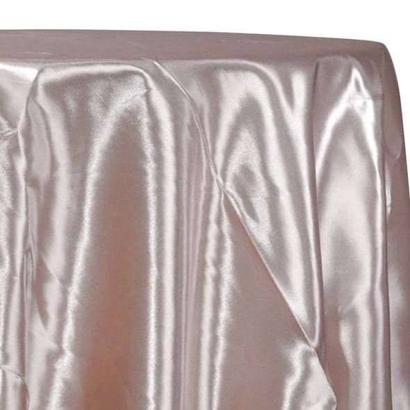 Bridal Satin Table Linen in Blush 075 | Rental Bridal Satin Table Linen in Blush 075 | Rental