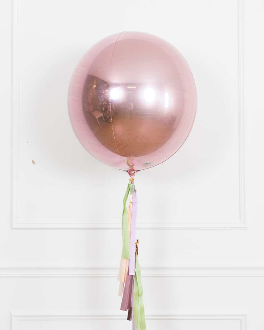 Butterfly Garden – 21in Orb Foil Balloon with Half-Tassel | Rental