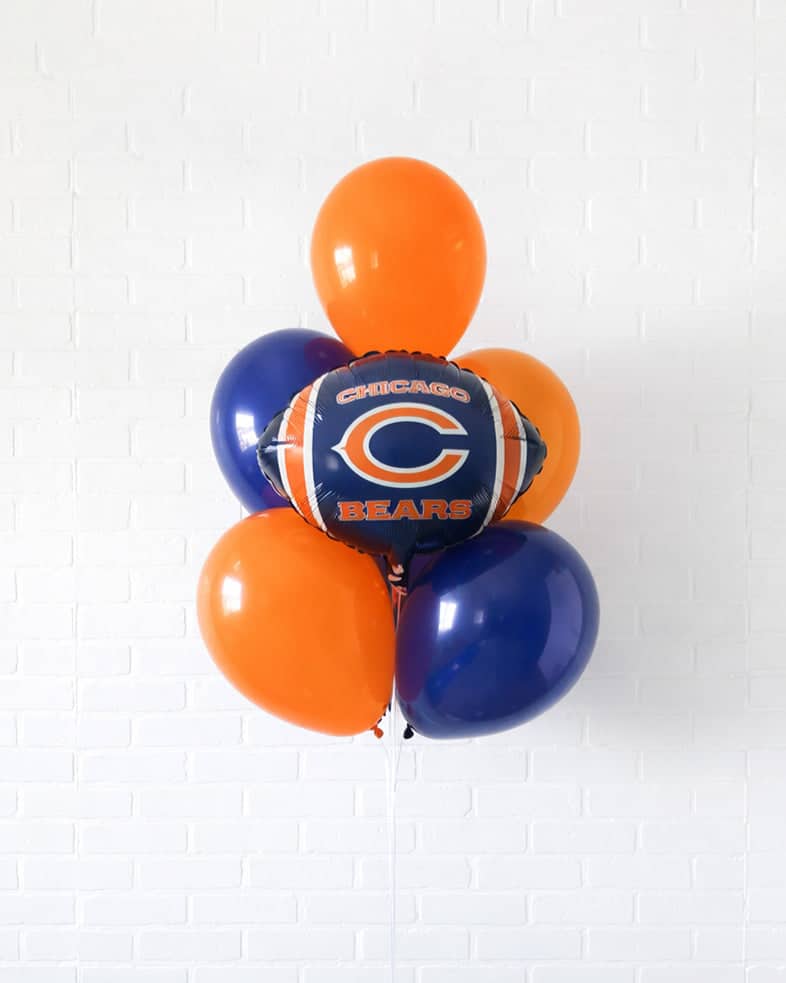 Chicago Football – Bears Foil and 11in Balloon Bouquet | Rental