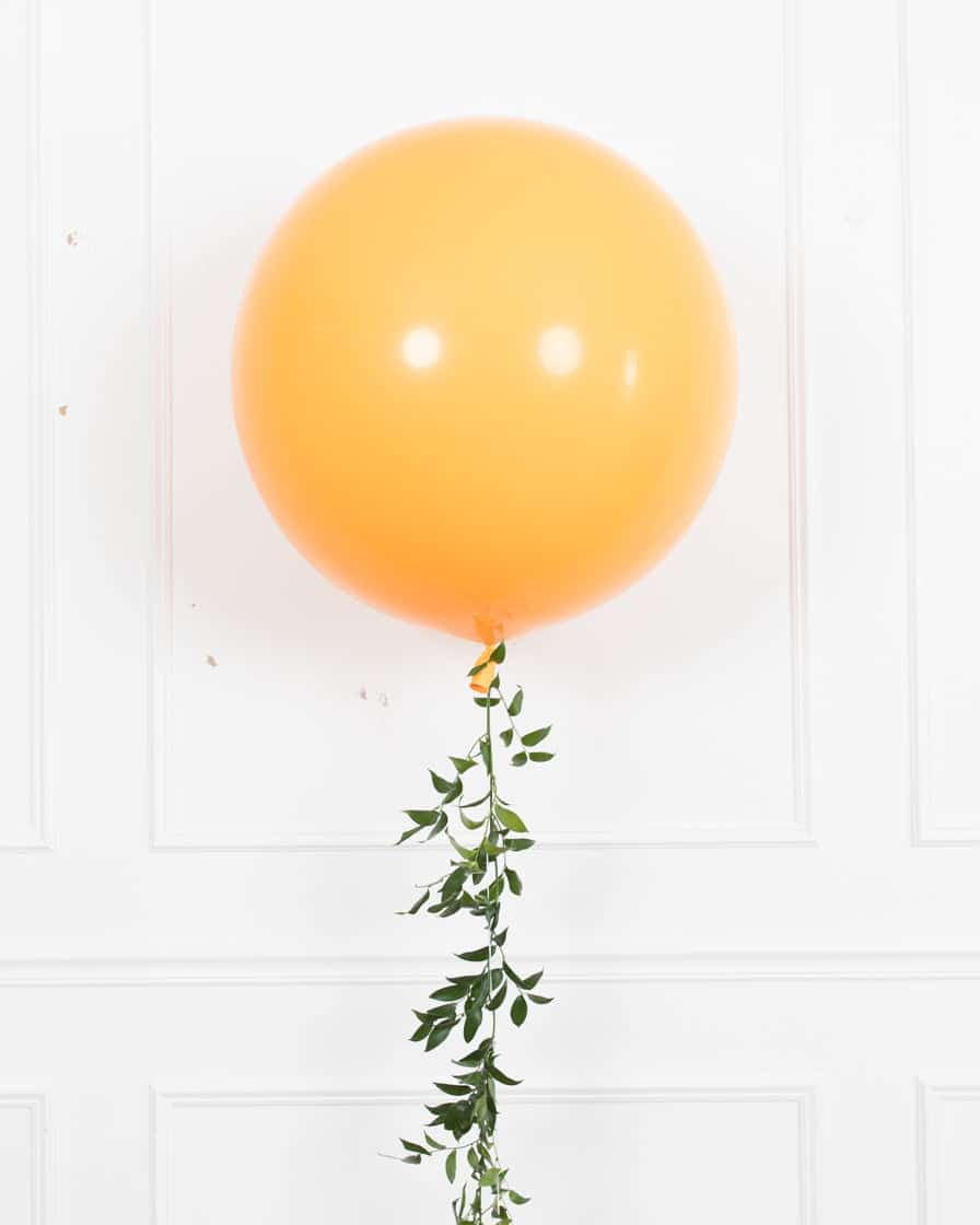 Citrus – Giant Balloon with Greenery Tassel | Rental