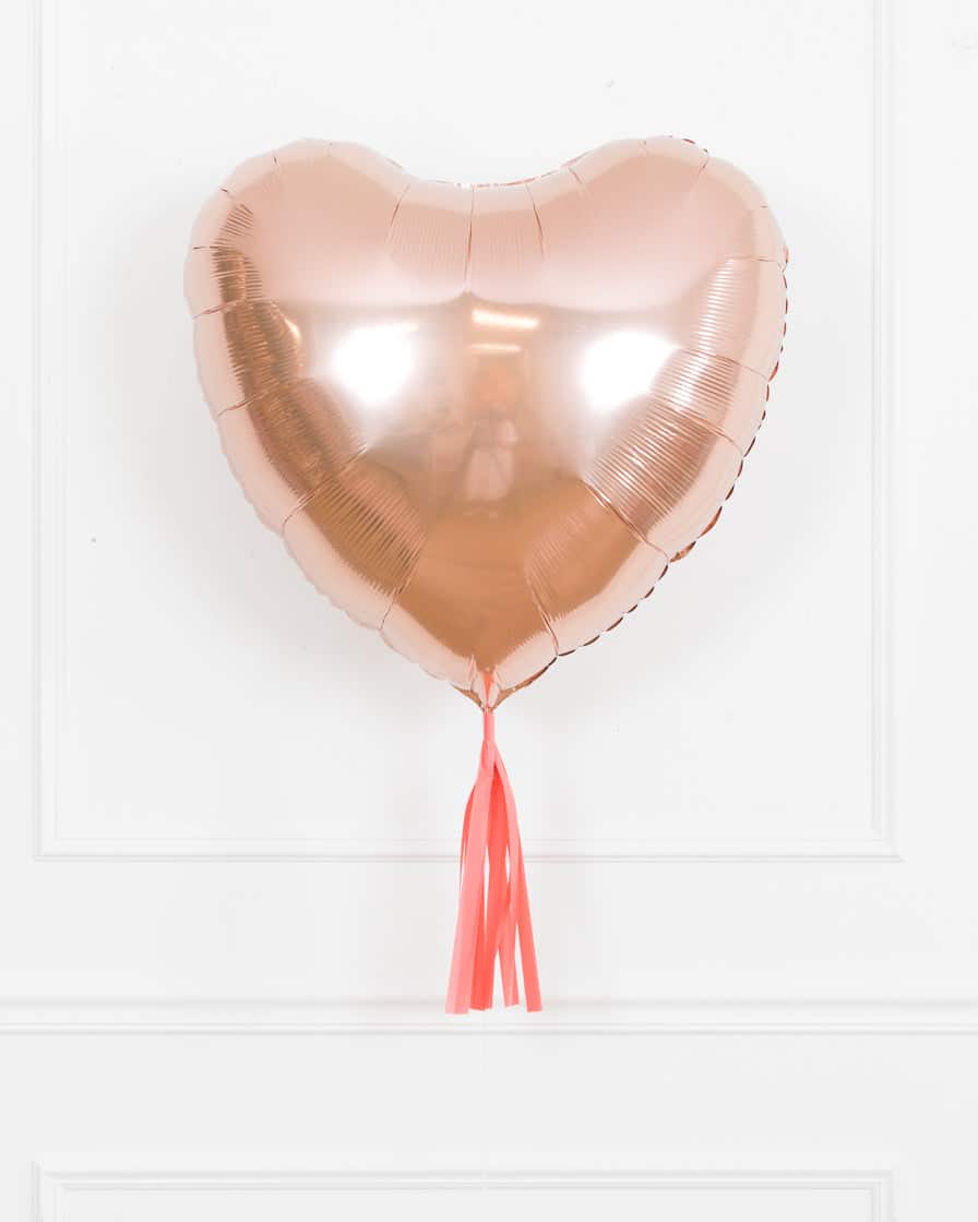 Citrus – 36in Heart Foil Balloon with Skirt | Rental