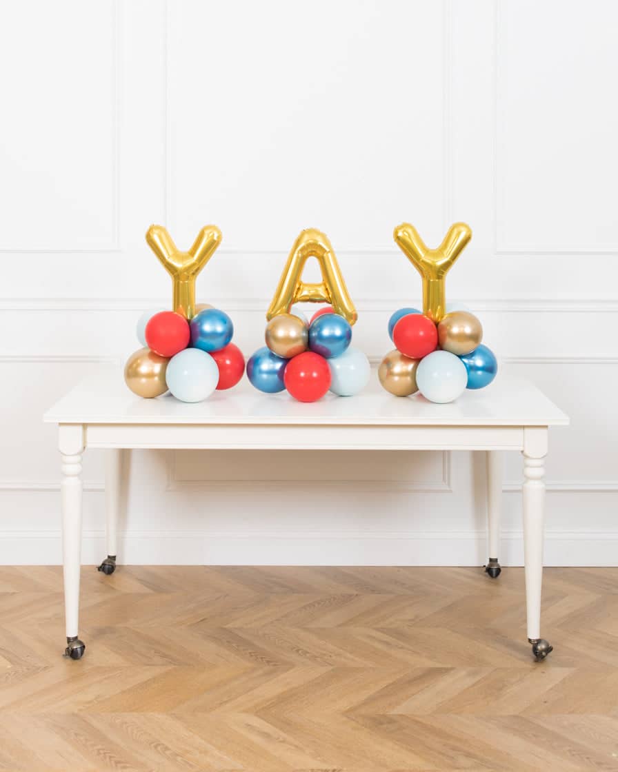 Office Retirement Party – Tabletop YAY Balloons – 1.5ft | Rental