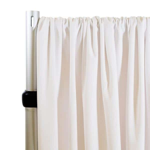 Lavish Velvet Wide Width Drape w/ Sewn Rod Pocket – Snow | Rental