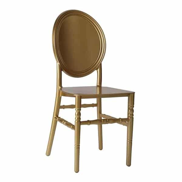 Oval Solid Back Resin Dining Event Chair – Gold | Rental Oval Solid Back Resin Dining Event Chair – Gold | Rental