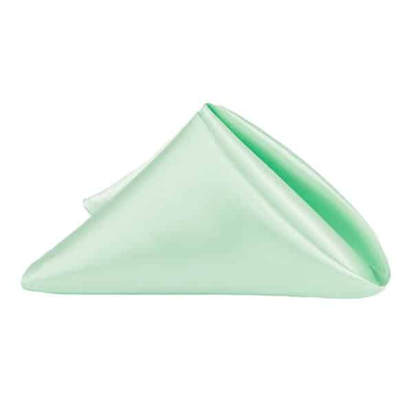Sleek Satin Napkin 20″x20″ – Mint Green | Rental