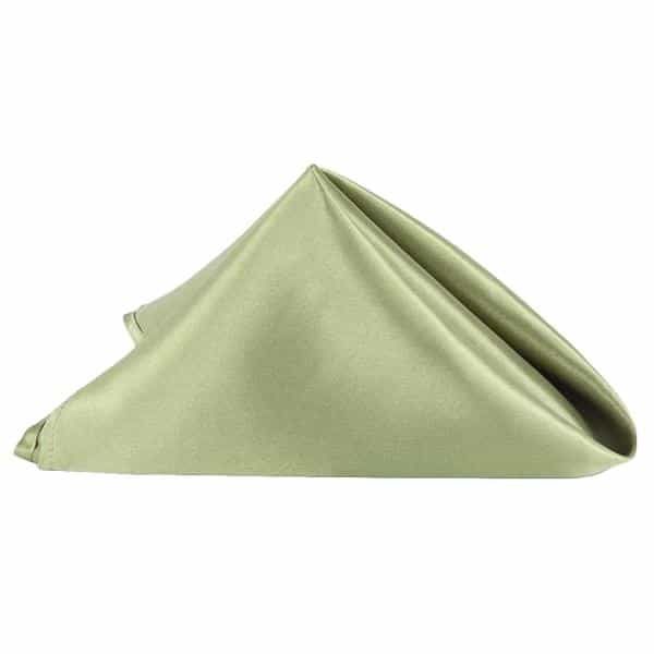 Sleek Satin Napkin 20″x20″ – Willow Green | Rental