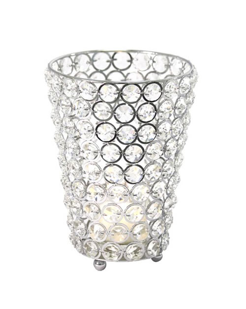 DecoStar™ Real Crystal Cylinder Candle Holder – LG | Rental
