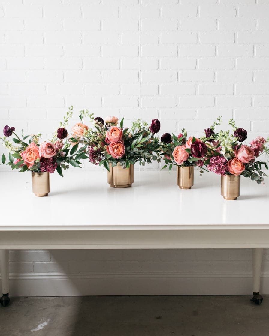 Berry Blush – Floral Mix – The centerpiece Set | Rental