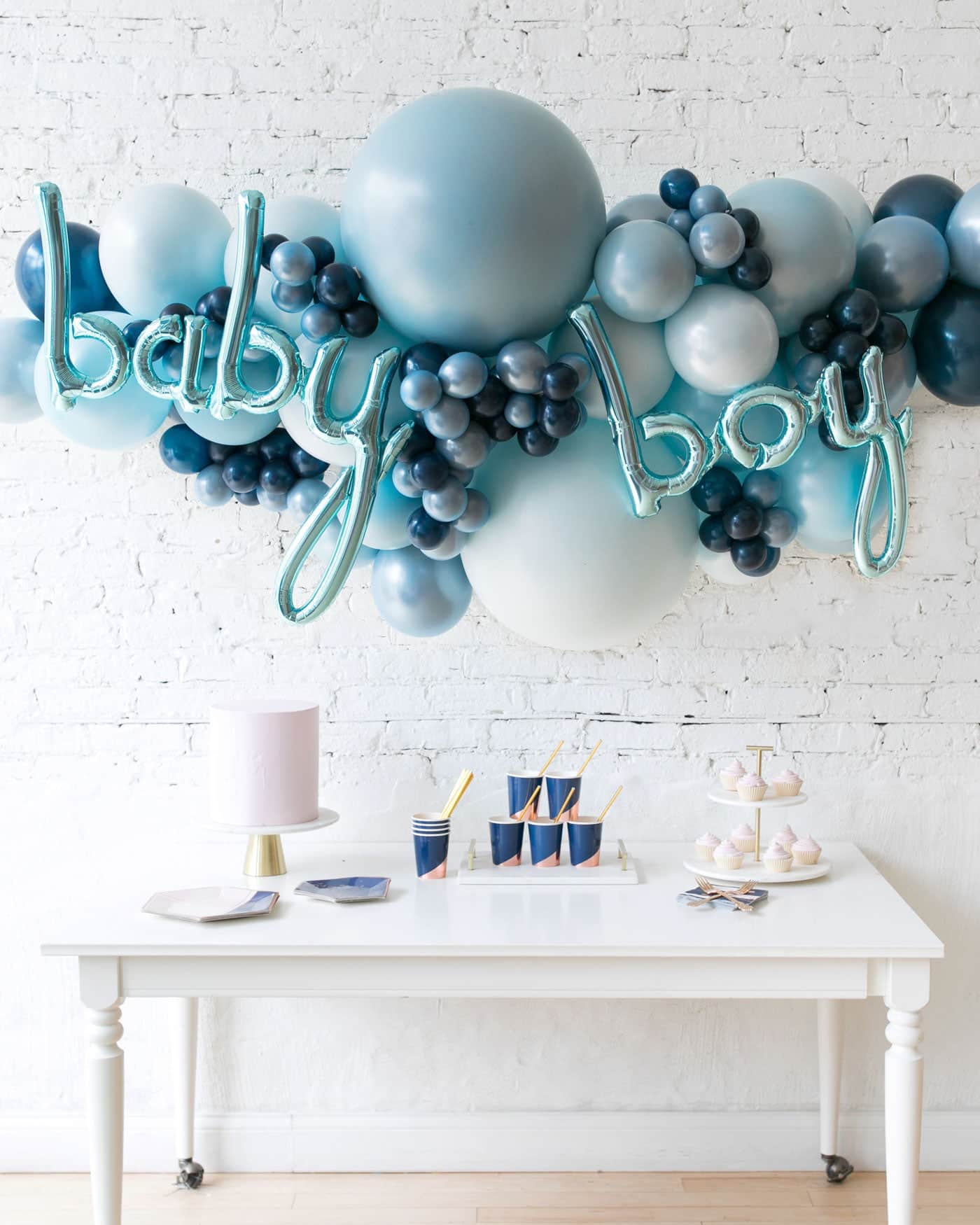 Soft Blue Palette BABY BOY Balloon Garland | Purchase