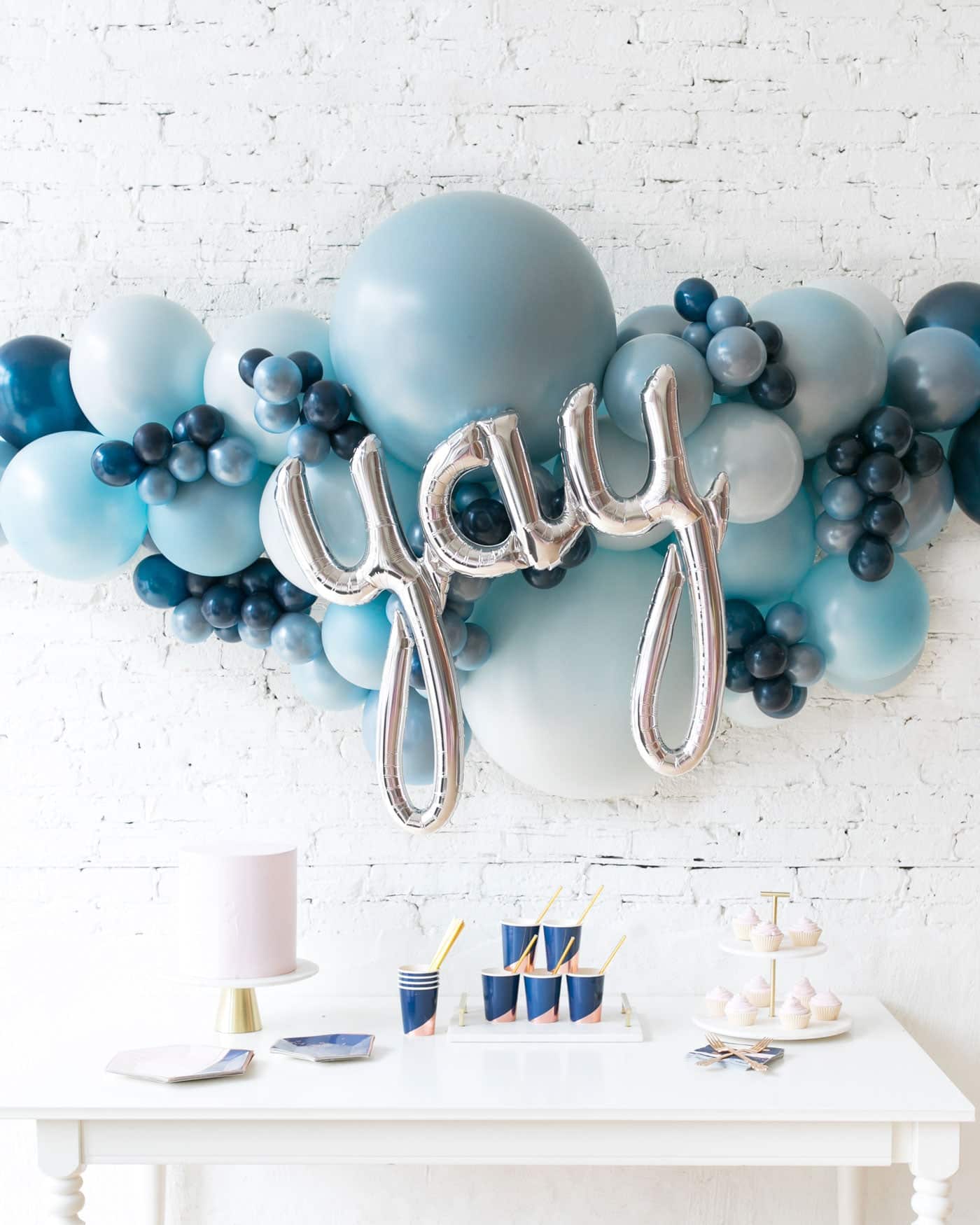 Soft Blue Palette YAY Balloon Garland | Purchase