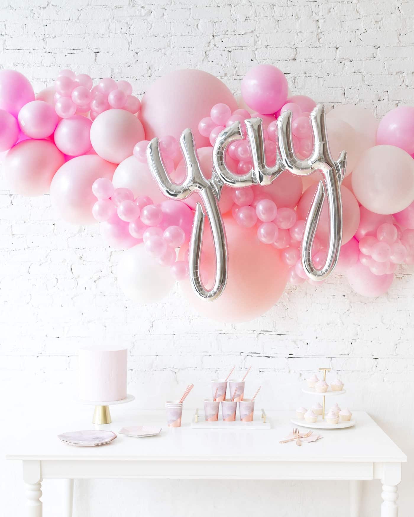 Soft Pink Palette YAY Balloon Garland | Purchase