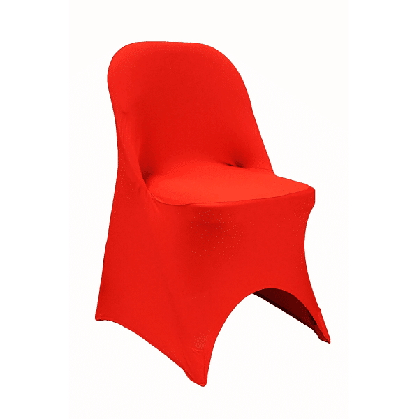 200 GSM Grade A Quality Folding Chair Cover By Eastern Mills – Spandex/Lycra – Red | Rental