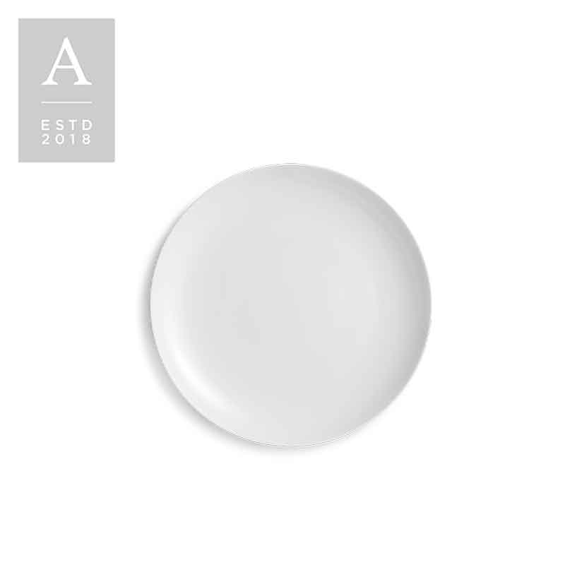 Iris White Coupe B&B Plate | Rental