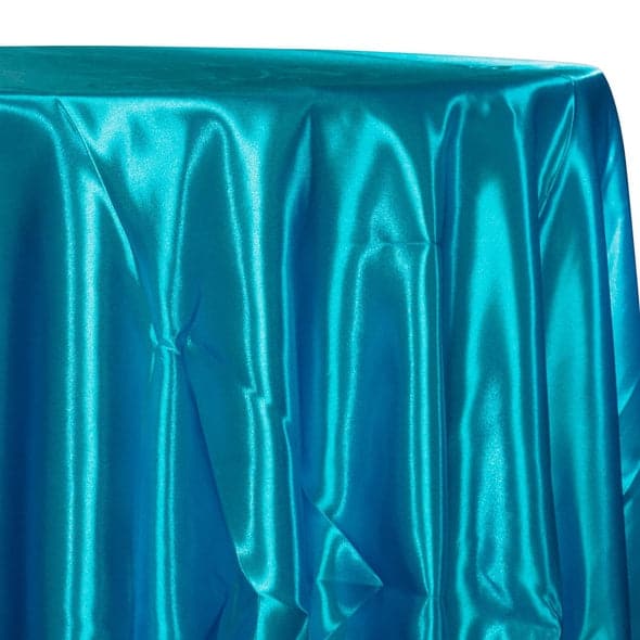 Bridal Satin Table Linen in Jade 390 | Rental Bridal Satin Table Linen in Jade 390 | Rental