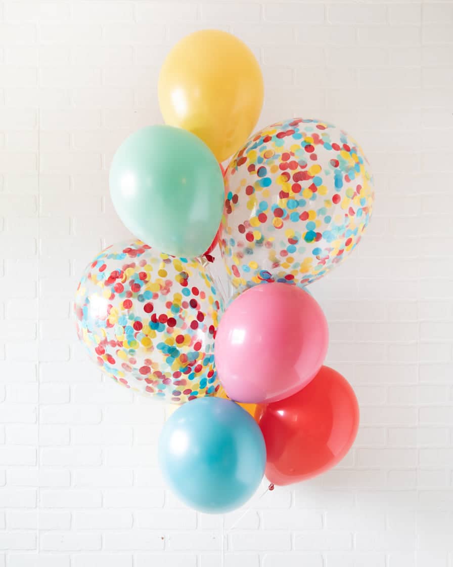 Back 2 School – Confetti and 11in Balloon Bouquet | Rental