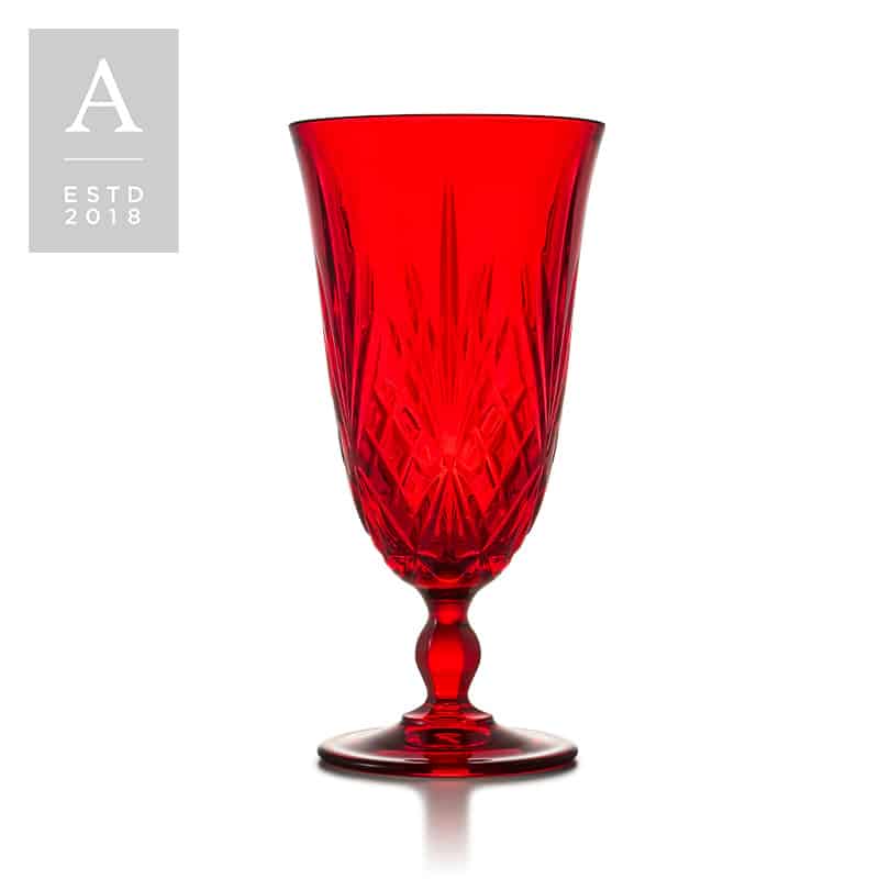 Melodia Cranberry Water Goblet | Rental
