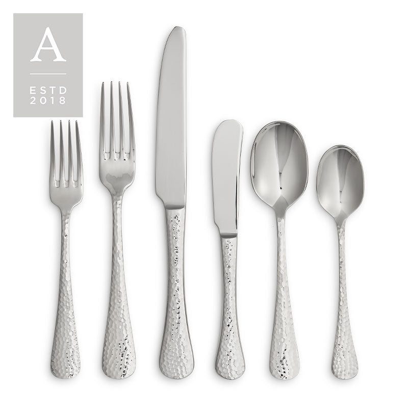 Nico Hammered Flatware Collection | Rental