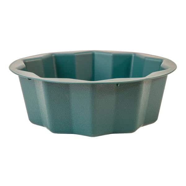 Decostar™ Plastic Floral Container 8″ – Dark Green | Rental