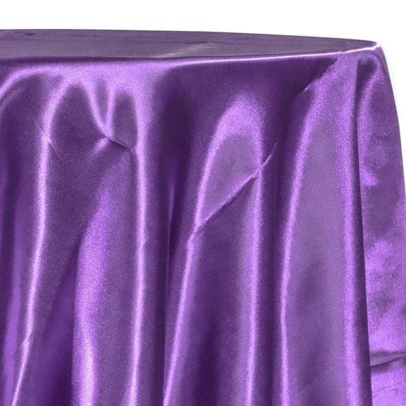 Bridal Satin Table Linen in Raisin 356 | Rental Bridal Satin Table Linen in Raisin 356 | Rental
