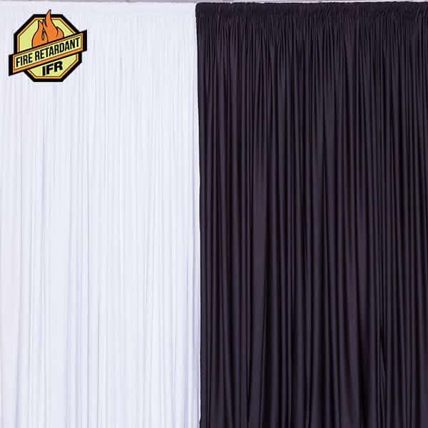 21ft IFR Spandex Party Drape by Eastern Mills – 200GSM – 10ft Extra Wide! | Rental