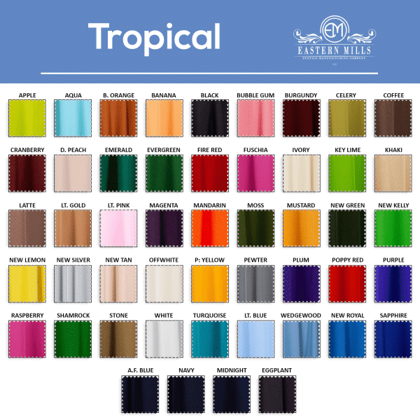 Tropical- 100% Polyester – By The Yard – 62-63″ Width | Rental