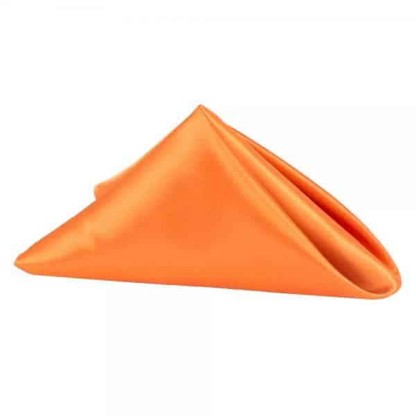 Sleek Satin Napkin 20″x20″ – Burnt Orange | Rental