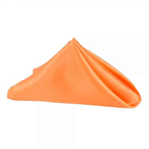 Sleek Satin Napkin 20″x20″ – Orange | Rental