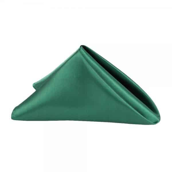 Sleek Satin Napkin 20″x20″ – Emerald Green | Rental