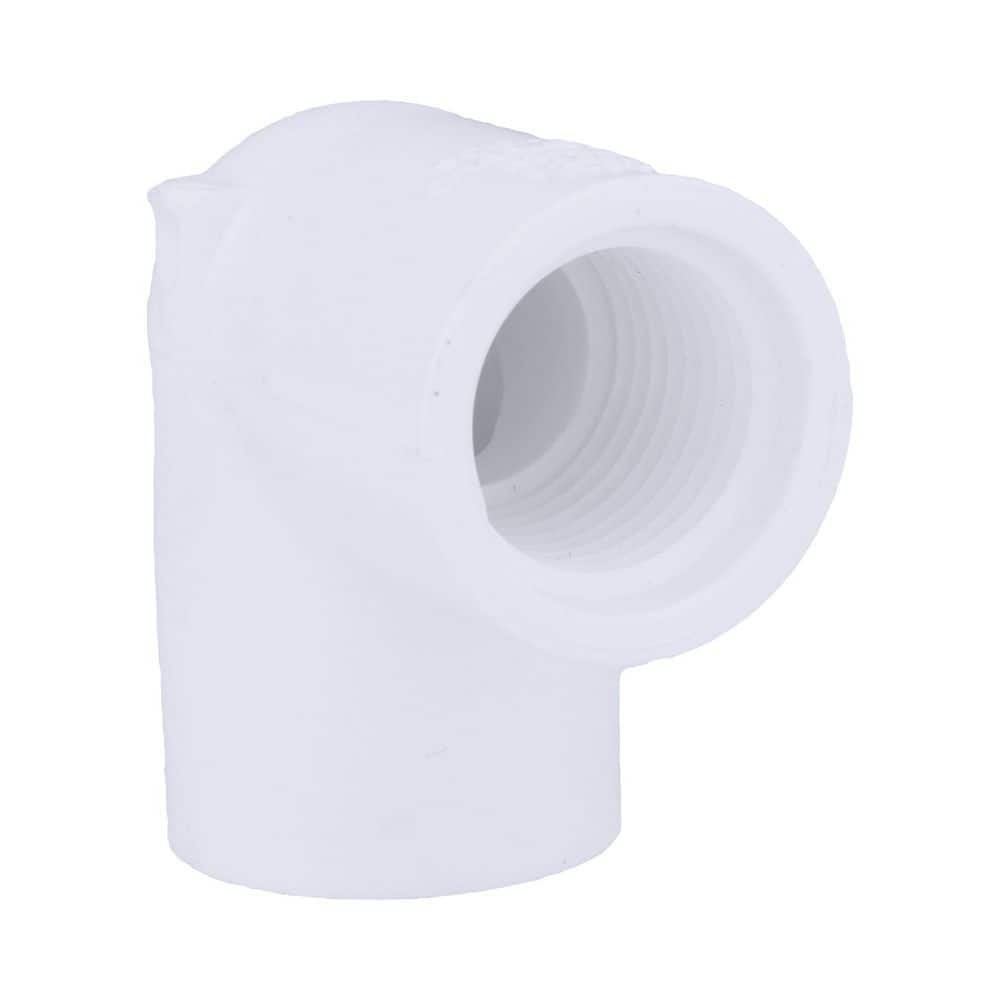 3/4 in. PVC Schedule 40 90-Degree S x FIP Elbow Fitting | Rental