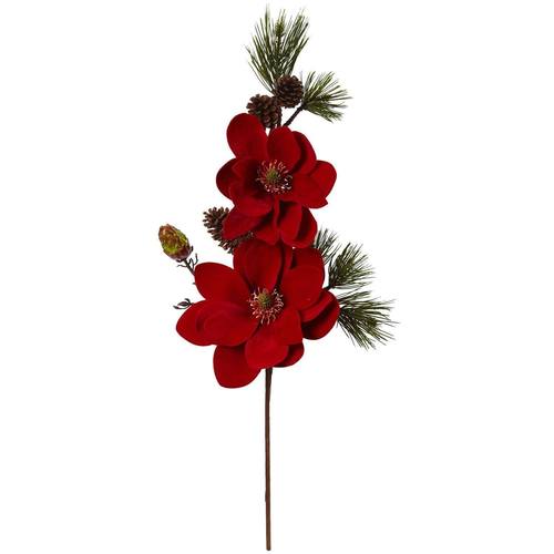 36” Magnolia and Pine Artificial Flower | Rental