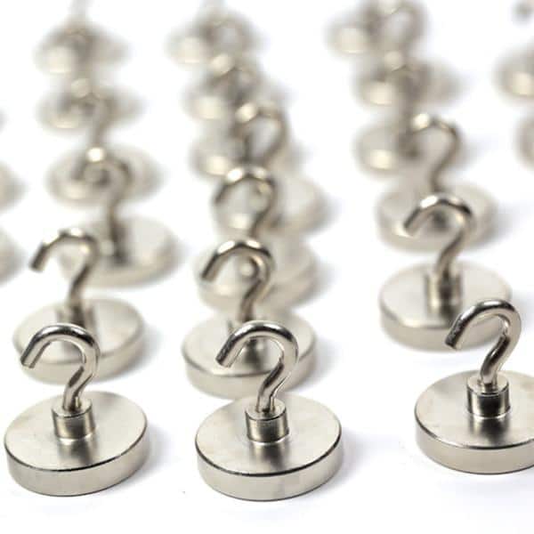 Single 60mm Rare-Earth Super Magnet Hook (Holds 249lbs) | Rental