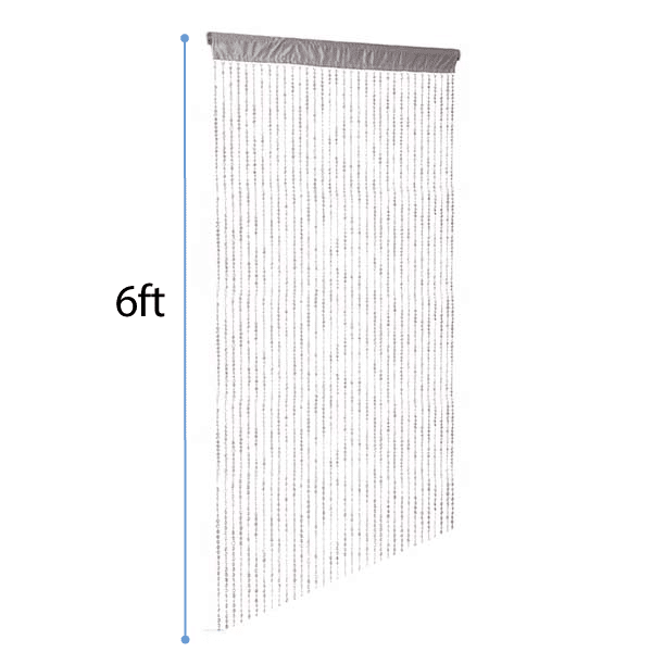 DecoStar™ Satin Top Rod Pocket 6ft. Jewel Crystal Iridescent Diamond Cut Curtain | Rental