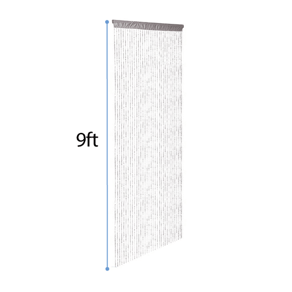 DecoStar™ Satin Top Rod Pocket 9ft. Jewel Crystal Iridescent Diamond Cut Curtain | Rental