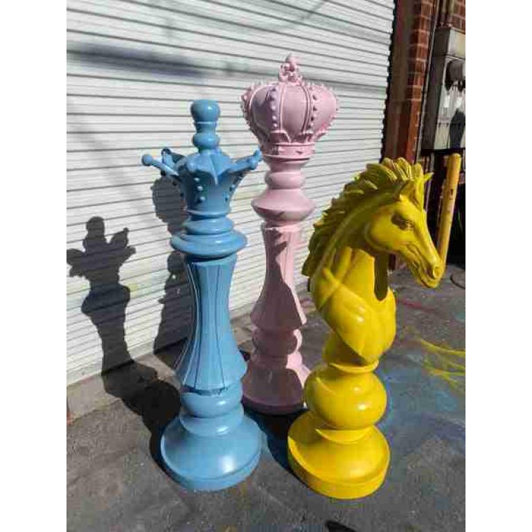 3 Piece Giant Chess Piece Set | Rental