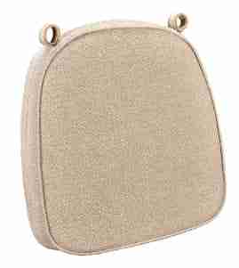 Beige with Beige Piping 2.5″ Thick Chair Cushion – World’s Best Cushions | Rental