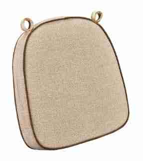 Beige with Light Brown Piping 2.5″ Thick Chair Cushion – World’s Best Cushions | Rental