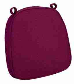 Burgundy with Burgundy Piping 2.5″ Thick Chair Cushion – World’s Best Cushions | Rental