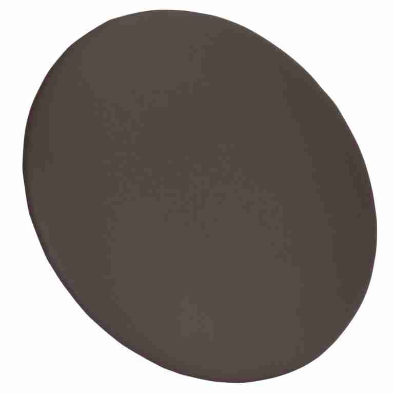 Chocolate Brown Round Vinyl Panel Back Cushion | Rental