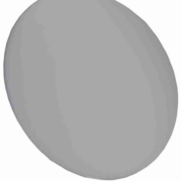 cloudy gray round vinyl panel back cushion