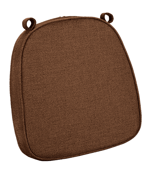 Dark Brown with Dark Brown Piping 2.5″ Thick Chair Cushion – World’s Best Cushions | Rental