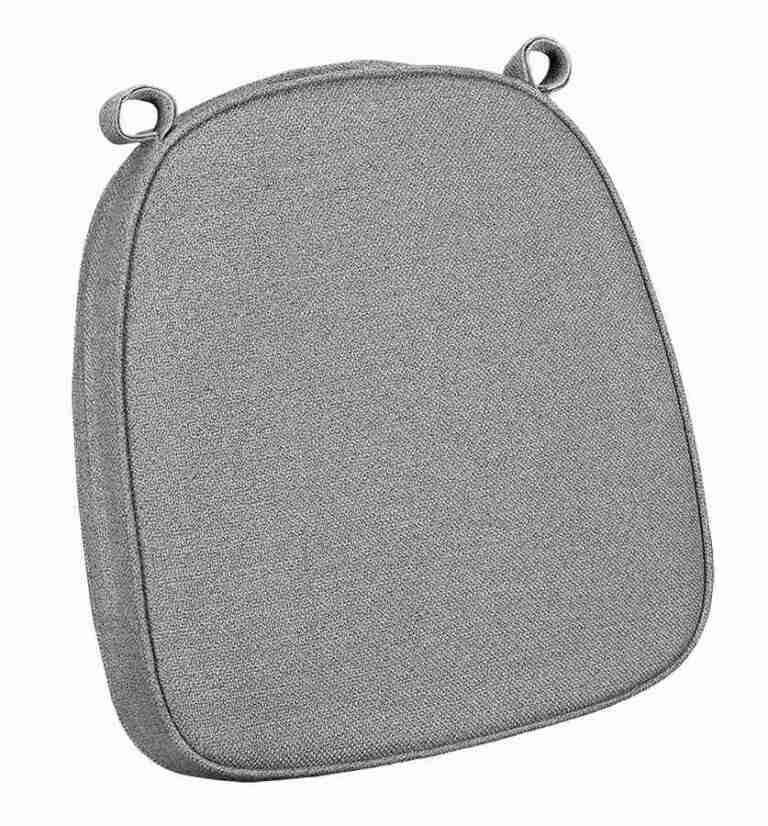 Gray with Gray Piping 2.5″ Thick Chair Cushion – World’s Best Cushions | Rental